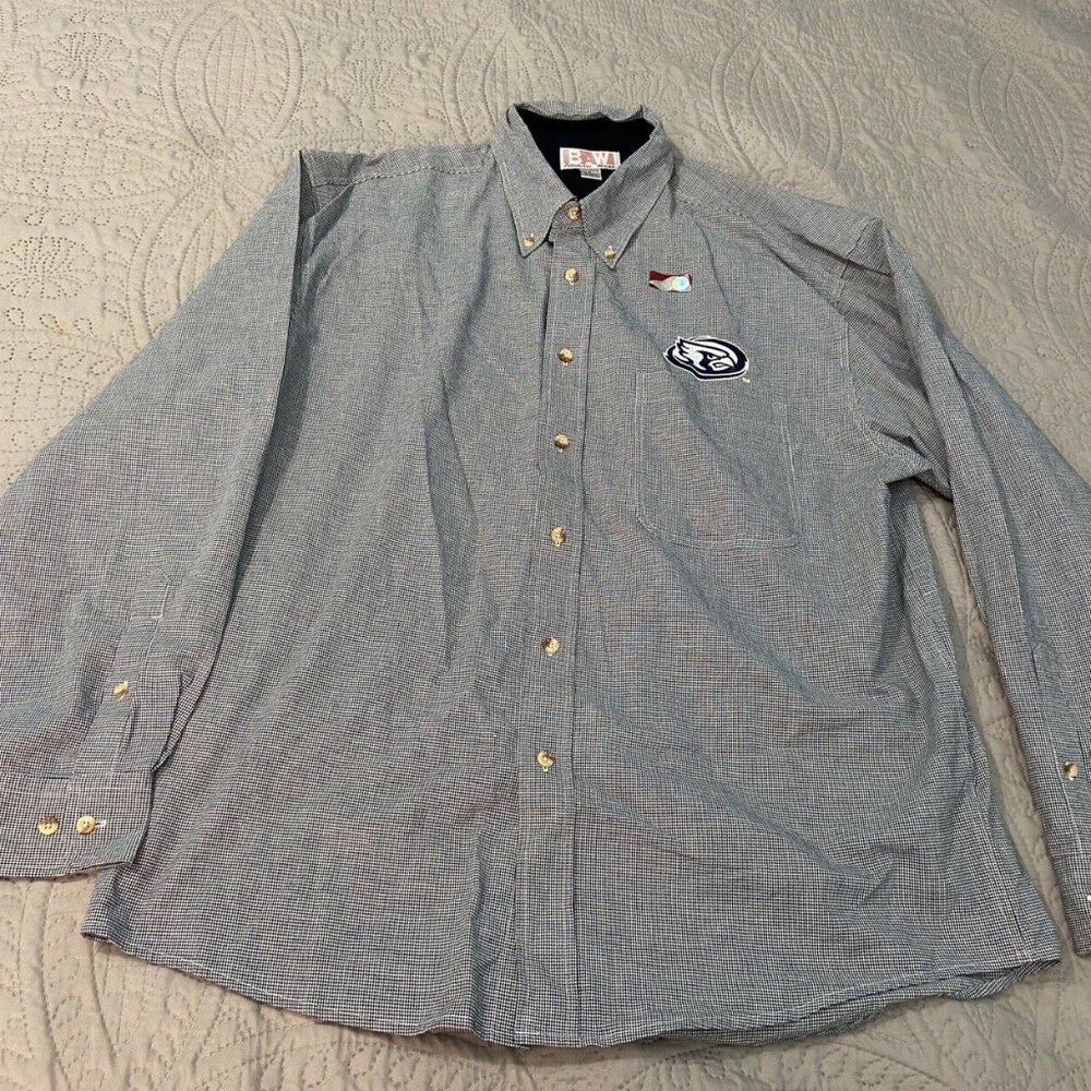 Men’s Iowa State Cyclones BAW Button Front Long Sleeved Shirt Large New